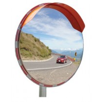 STAINLESS STEEL OUTDOOR CONVEX MIRROR (POLE MOUNTED)